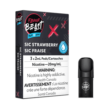 Flavour Beast Pods - Sic Strawberry (3 Pack)