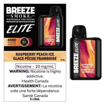Breeze Elite 4000 BREEZE ELITE 4000 - Raspberry Peach Ice