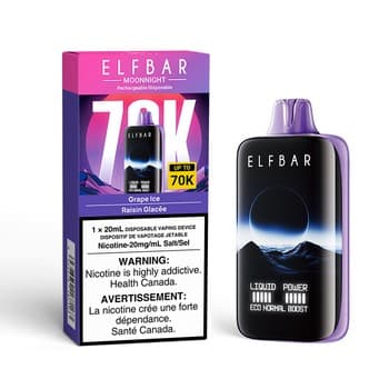 Elf Bar MoonNight 70K Elf Bar MoonNight 70k - Grape Ice