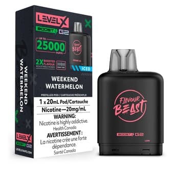 Level X Flavour Beast G2 Boost 25K Pod - Weekend Watermelon Iced