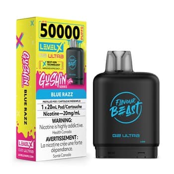 Level X Flavour Beast G2 Ultra 50K Pods Level X Flavour Beast Gushin' G2 Ultra 50k - Blue Razz
