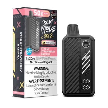 Flavour Beast Mode Max 2 50K Disposable - STR8 UP Strawberry Banana