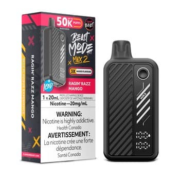 Flavour Beast Mode Max 2 50K Disposable - Ragin' Razz Mango