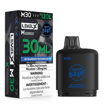 Level X Flavour Beast M30 120K Pod - Bet Blueberry Watermelon Iced