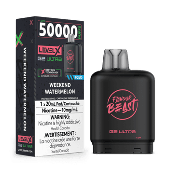 Level X Flavour Beast G2 Ultra 50K Pod - Weekend Watermelon Iced (10mg)