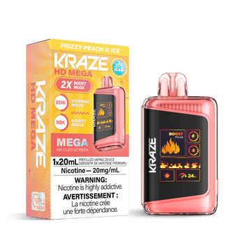 Kraze HD Mega 20K Kraze HD Mega - Frizzy Peach G Ice