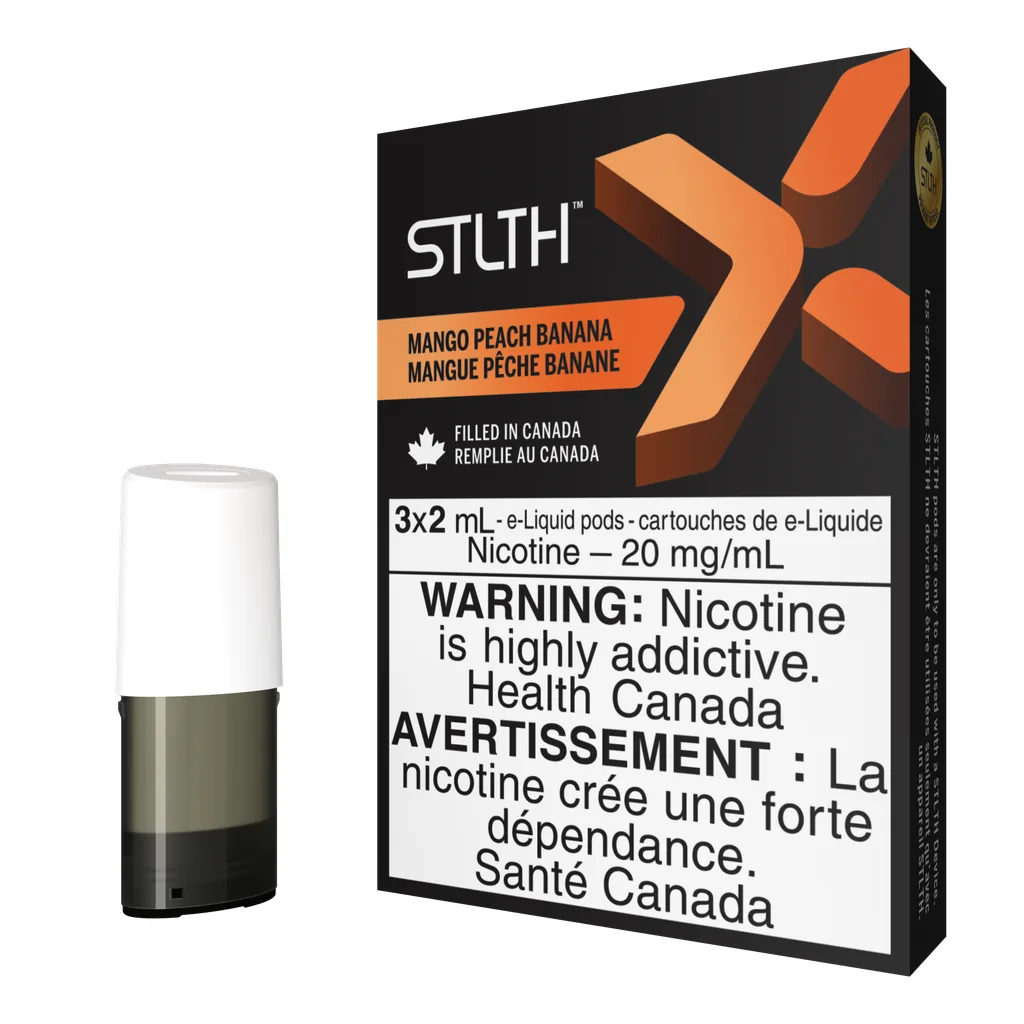Dosettes STLTH X - Mango Peach Banana (Paquet de 3)