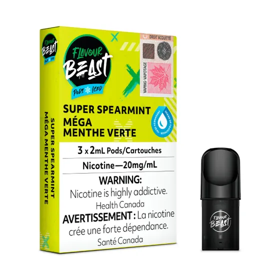 Flavour Beast Pods - Super Spearmint Iced (3 Pack)