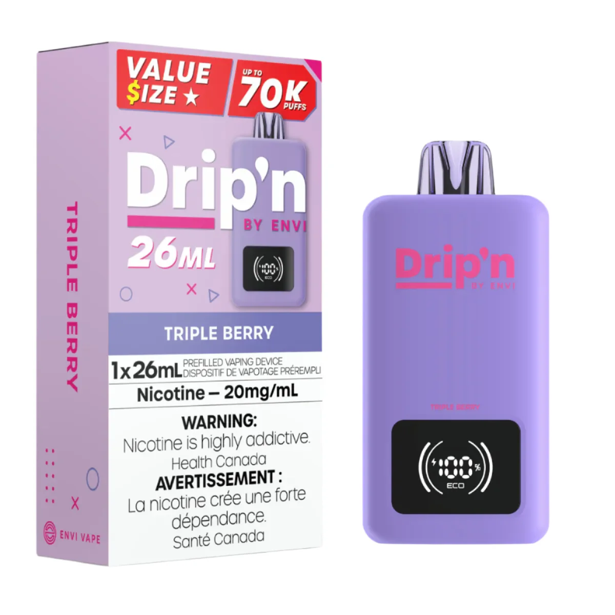 Drip'n By Envi 70K - Triple Berry