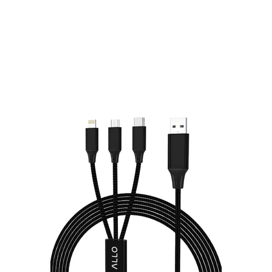 Chargers Allo 3 in 1 USB Charging Cable