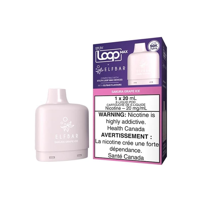 STLTH Loop Max X Elf Bar 50K Pod STLTH Loop Max X Elf Bar 50K Pod - Sakura Grape Ice