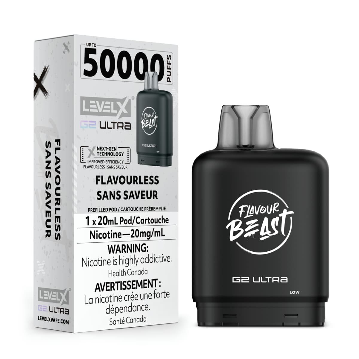 Level X Flavour Beast G2 Ultra 50K Pods Level X Flavour Beast G2 Ultra 50k - Flavourless