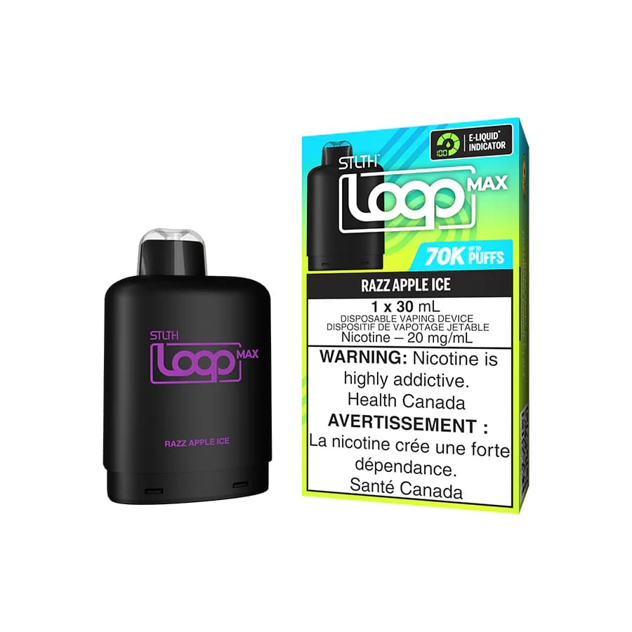 STLTH Loop Max 70K Pods STLTH Loop Max 70k Pod - Razz Apple Ice