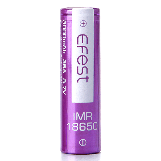Batteries Efest INR 18650 - 3000 mAh - 3.7V