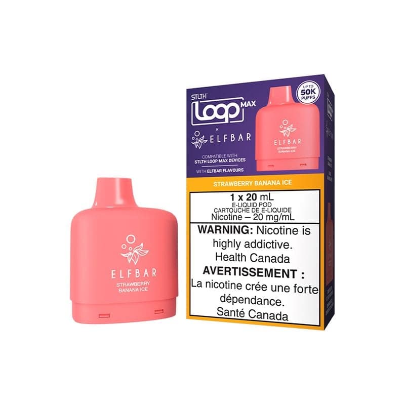 STLTH Loop Max X Elf Bar 50K Pod STLTH Loop Max X Elf Bar 50K Pod - Strawberry Banana Ice