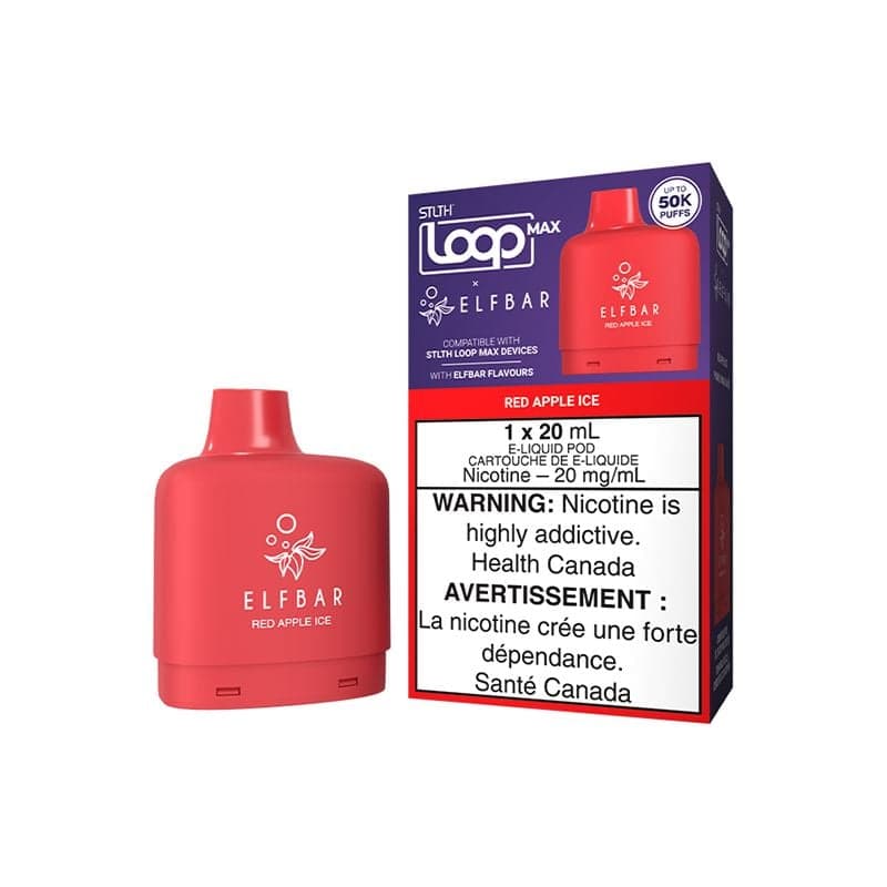 STLTH Loop Max X Elf Bar 50K Pod STLTH Loop Max X Elf Bar 50K Pod - Red Apple Ice
