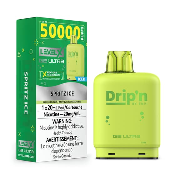 Level X Drip'n G2 Ultra 50K Pods Level X Drip'n G2 Ultra 50k - Spritz Ice