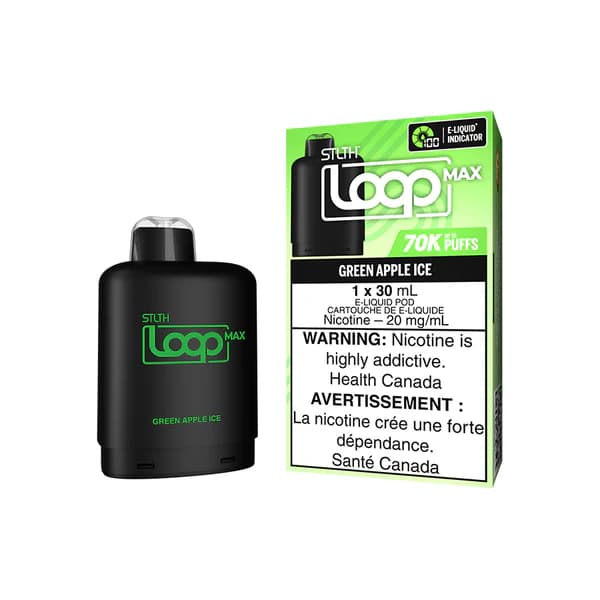STLTH Loop Max 70K Pods STLTH Loop Max 70k Pod - Green Apple Ice