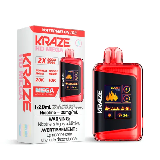 Kraze HD Mega 20K Kraze HD Mega - Watermelon Ice