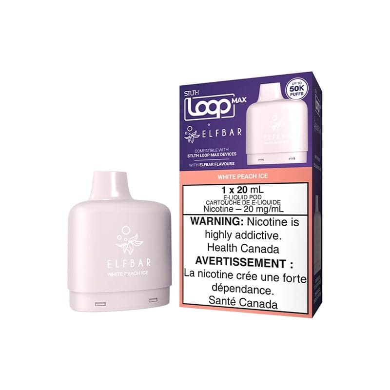 STLTH Loop Max X Elf Bar 50K Pod STLTH Loop Max X Elf Bar 50K Pod - White Peach Ice