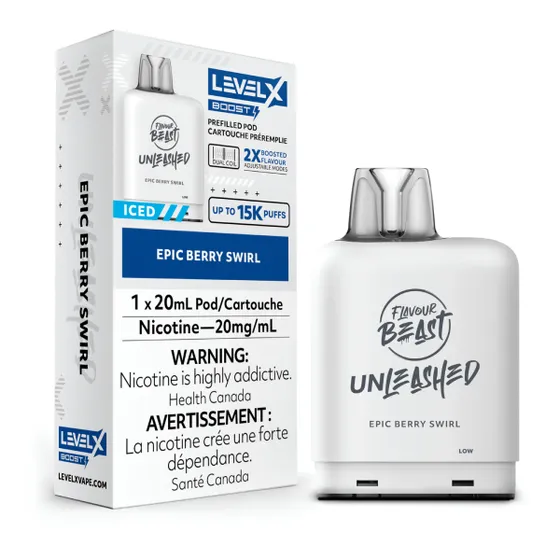 Level X Flavour Beast Unleashed G2 Boost 25k Pod - Epic Berry Swirl
