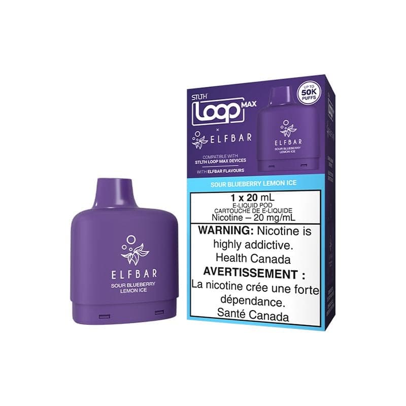 STLTH Loop Max X Elf Bar 50K Pod STLTH Loop Max X Elf Bar 50K Pod - Sour Blueberry Lemon Ice