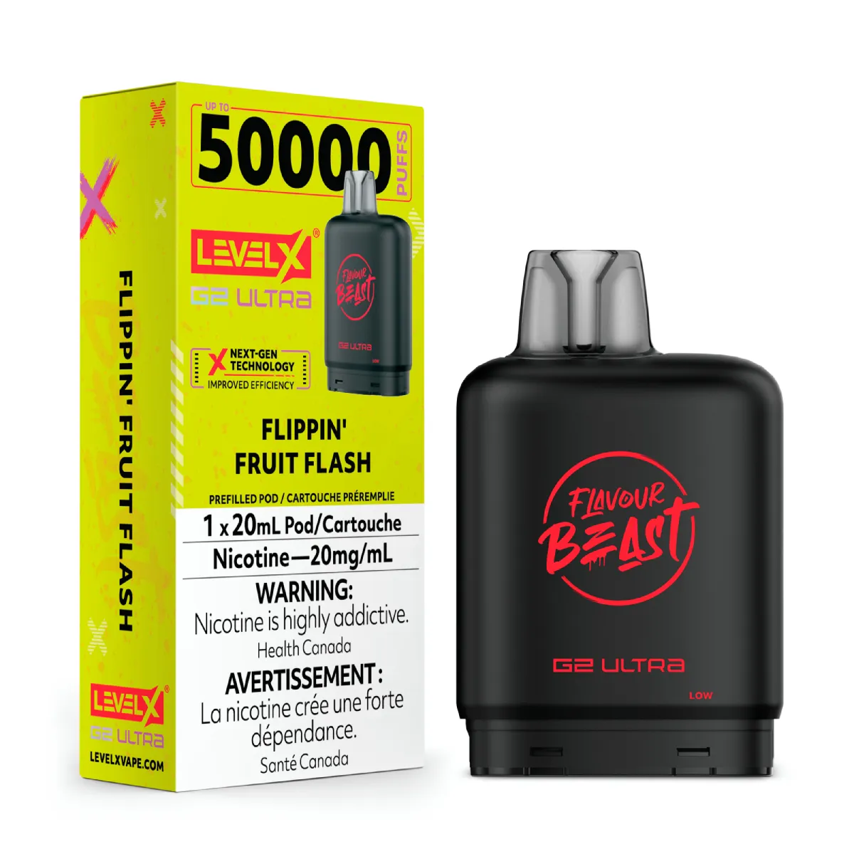 Level X Flavour Beast G2 Ultra 50K Pods Level X Flavour Beast G2 Ultra 50k - Flippin' Fruit Flash