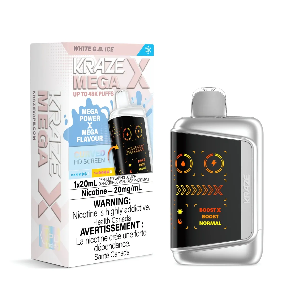 KRAZE Mega X 48K KRAZE Mega X - White G.B. Ice