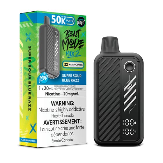 Flavour Beast Beast Mode Max 2 50K Flavour Beast Mode Max 2 50K Disposable - Super Sour Blue Razz