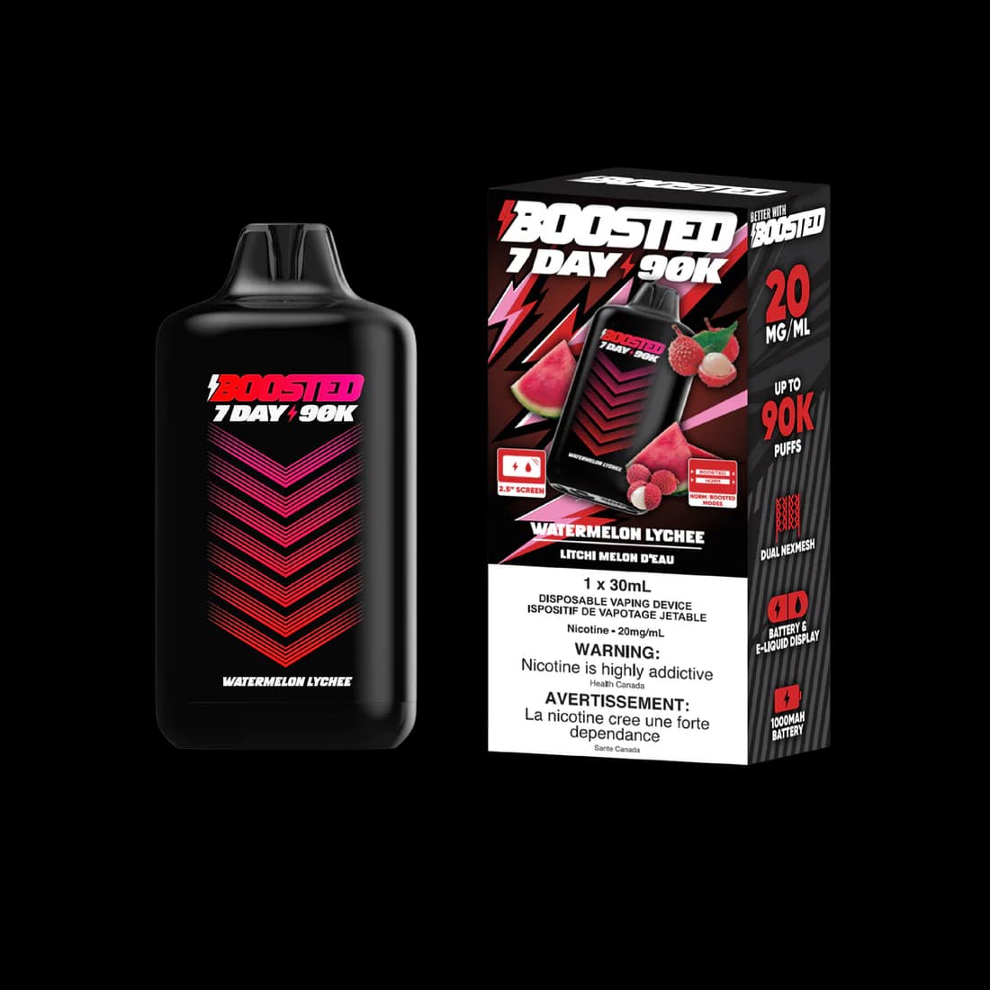 Boosted 7Day 90K Boosted 7Day 90K - Watermelon Lychee