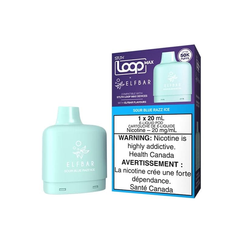 STLTH Loop Max X Elf Bar 50K Pod STLTH Loop Max X Elf Bar 50K Pod - Sour Blue Razz Ice