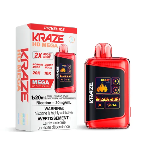 Kraze HD Mega 20K Kraze HD Mega - Lychee Ice